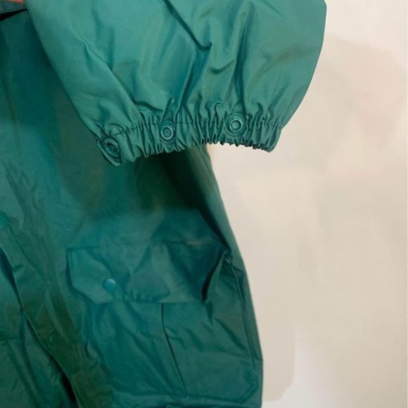 WETSKINS dry dock raincoat. Hooded with brim. Green/navy. Size small (me… - Picture 5 of 10